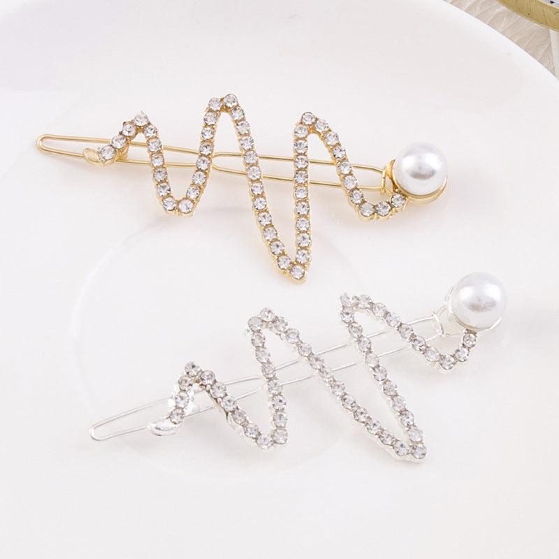 Pearl Word Clip Bangs Clip Hair Accessories