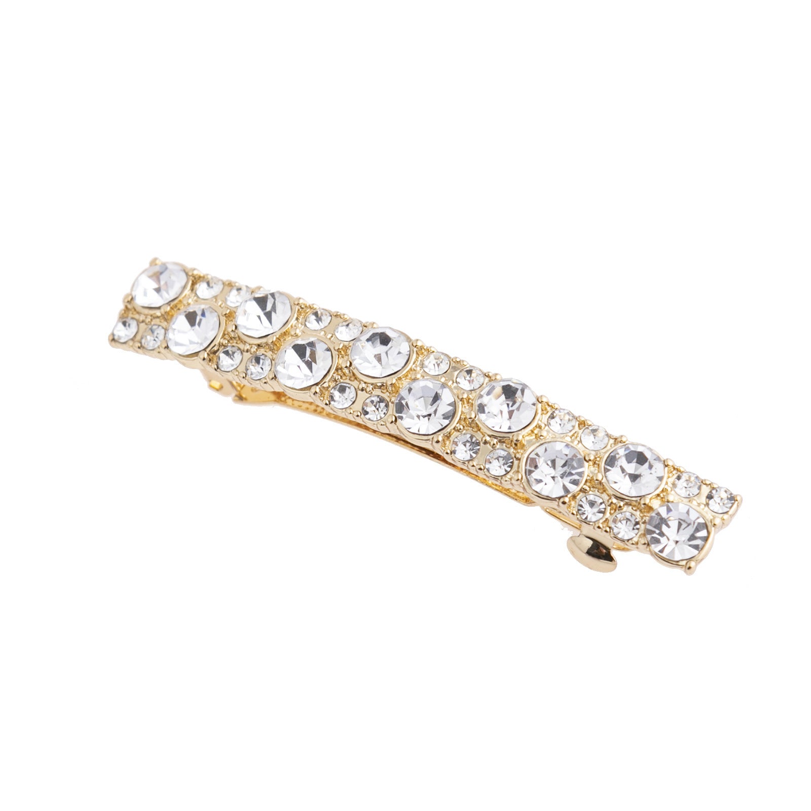 European-style Diamond Shiny Rectangular Strip Barrettes