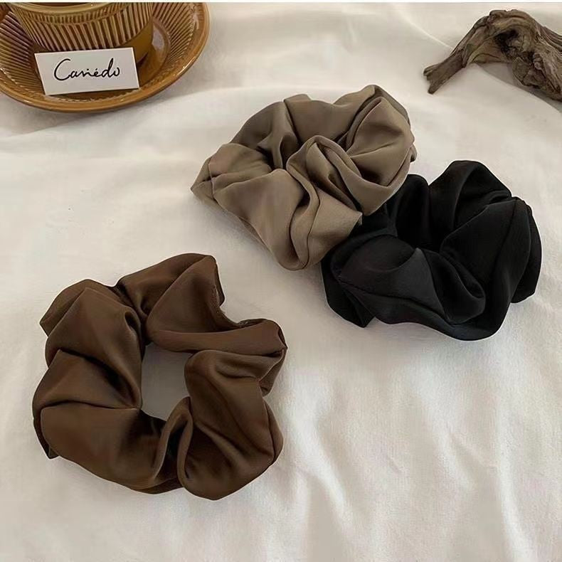 Women's Satin Large Intestine Hair Ring