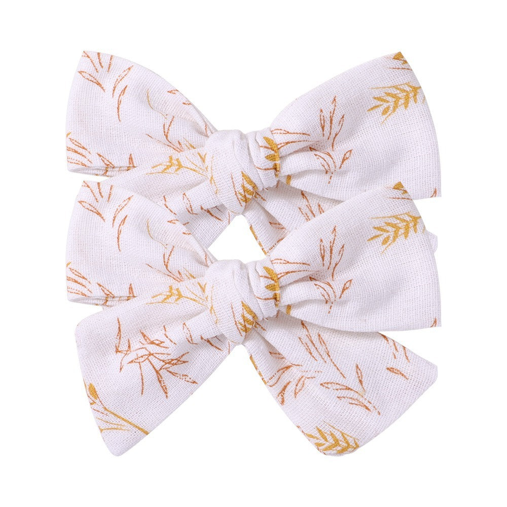 Simple College Style Candy Colored Cloth Ponytail Clip Hair Ornaments