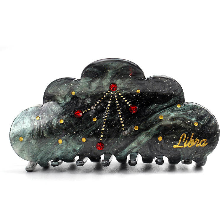 New Twelve Constellation Barrettes Women's Large Grip