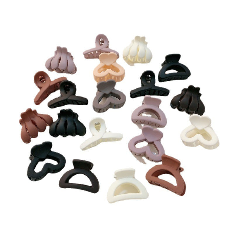 Women's Hair Clip With Frosted Back Of The Head Spoon