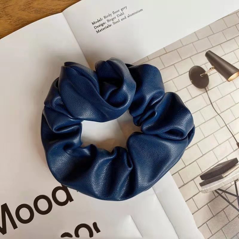 New Style Simple Temperament Pu Leather Large Intestine Hair Ring