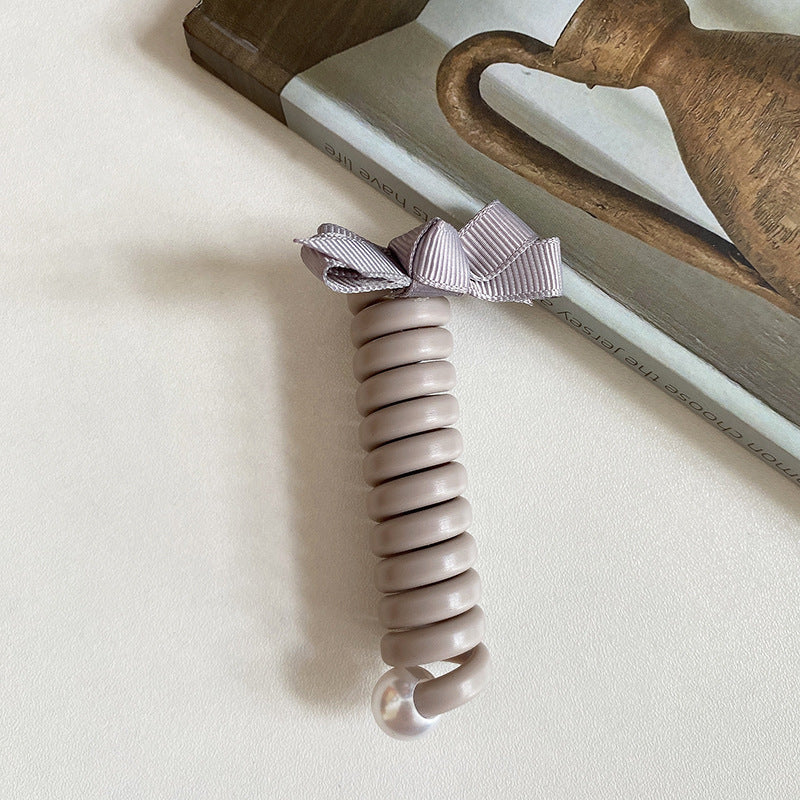Bow Straight Phone Line Hair Ring Hair Braiding Artifact