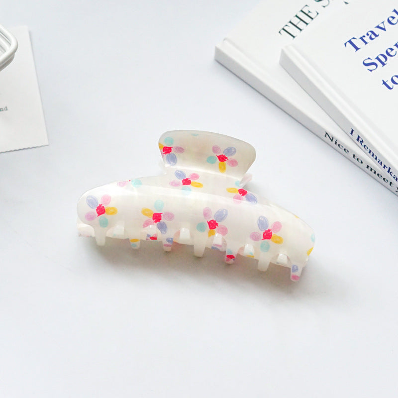 Summer Print Sweet Girl Grab Clip Hair Accessories