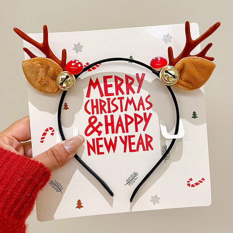 Christmas Hairband Decoration Tree Headband Bow Hair Clip