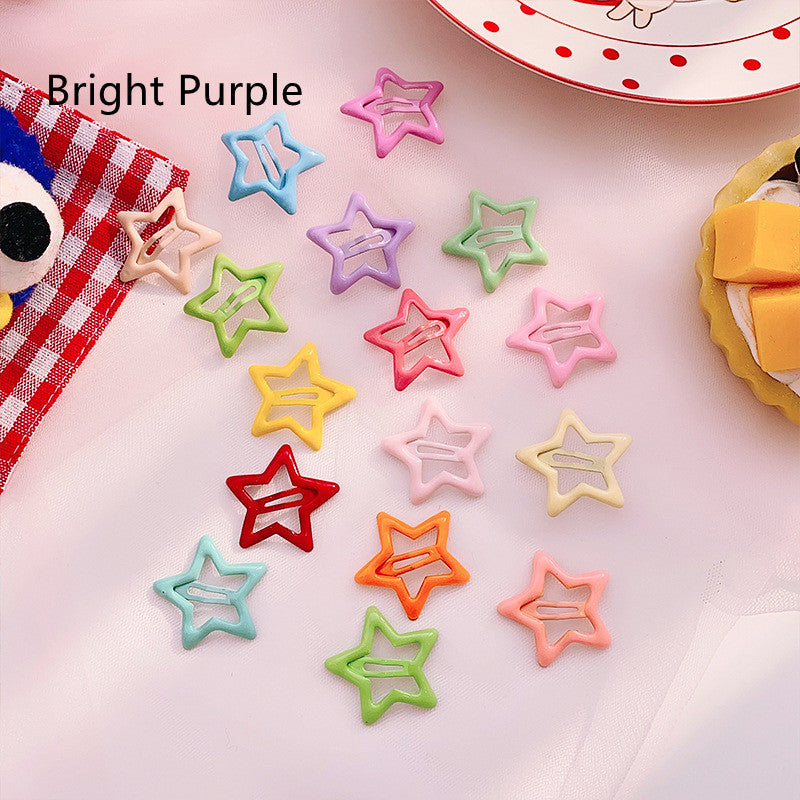 Candy Coloured Drip Stick Star Hair Clip