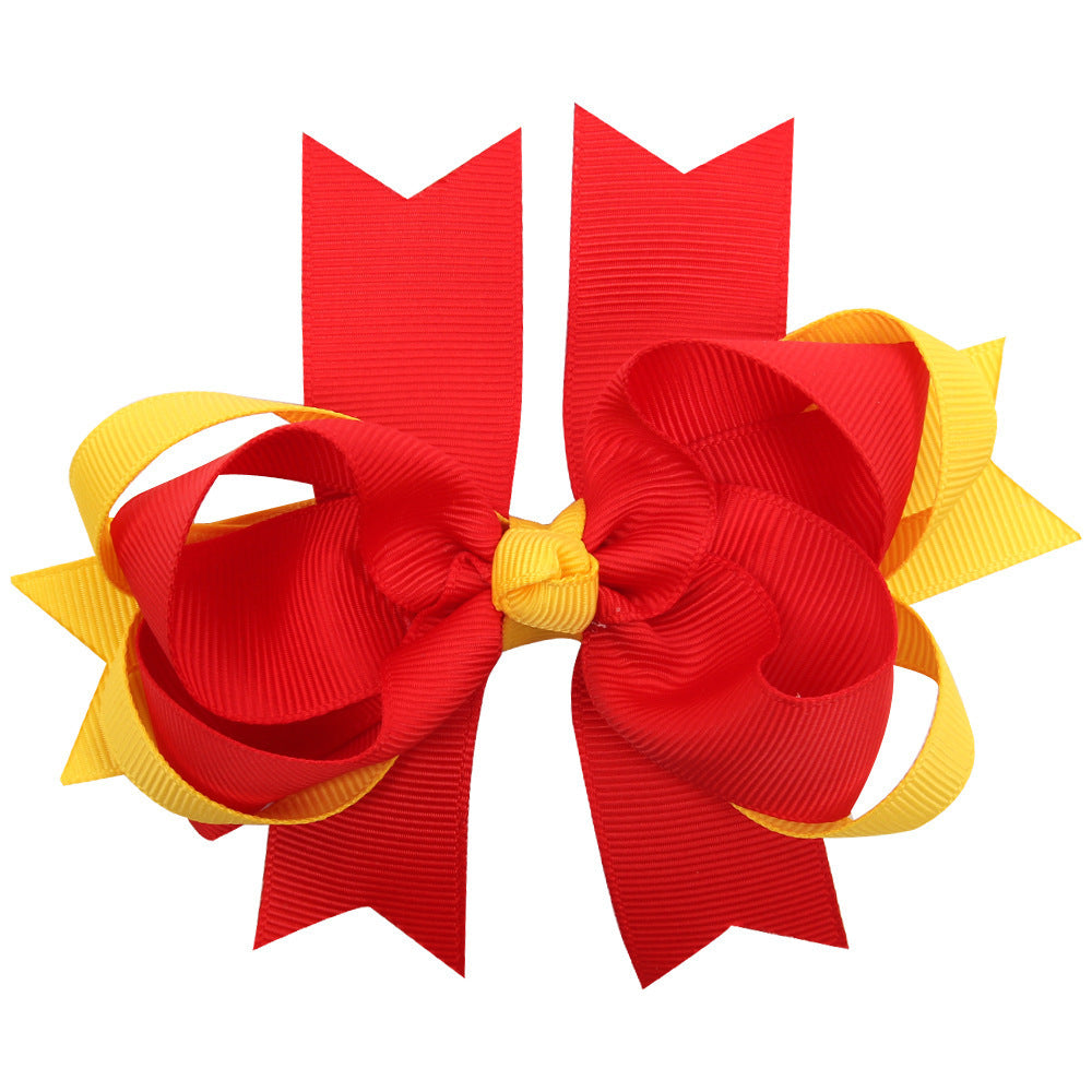 Girls' Double Layer Bubble Bow Hair Clip
