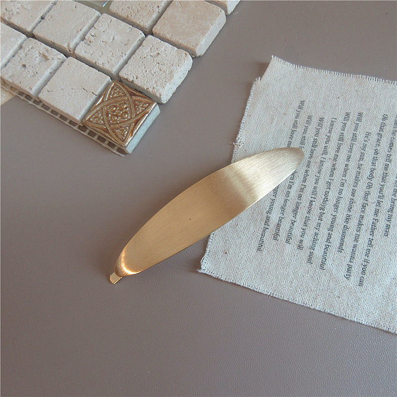 Korea Chic Cold Wind Graceful Geometric Square Metal Barrettes