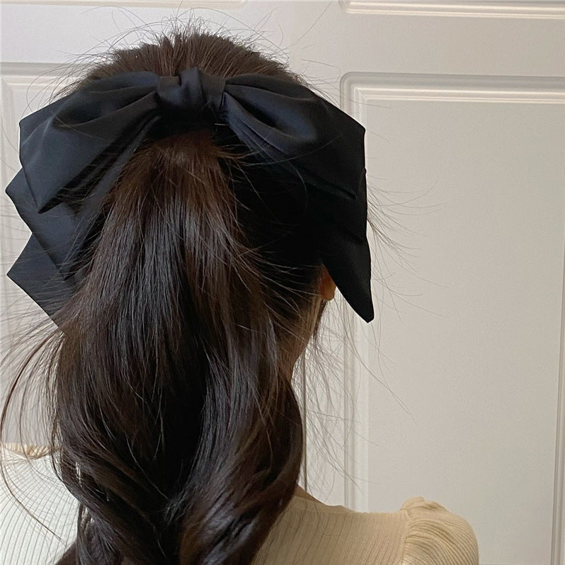 Three-layer Big Bow Ribbon Top Clip Hair Accessories