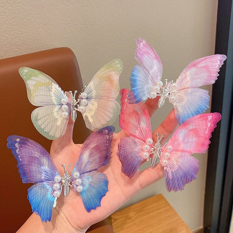 Children's Fashion Simple Butterfly Barrettes