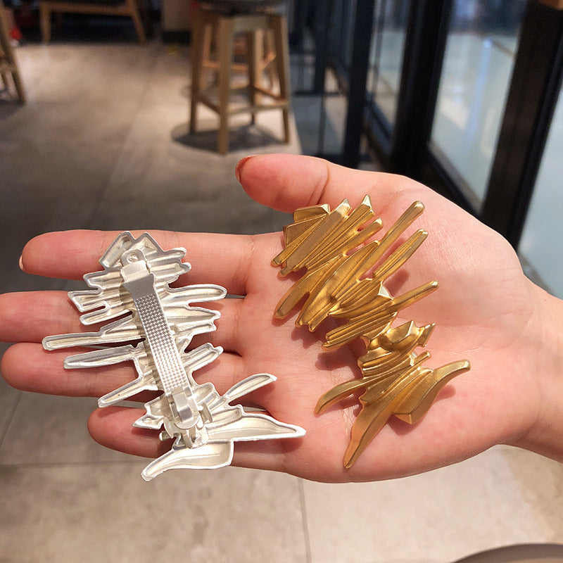 Hair Accessories Irregular With Personality Metal Barrettes Female Duckbill Clip