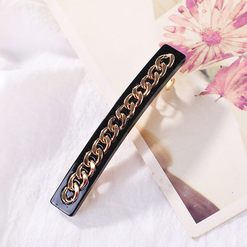 Baroque Chain Alloy Plated Hair Clip