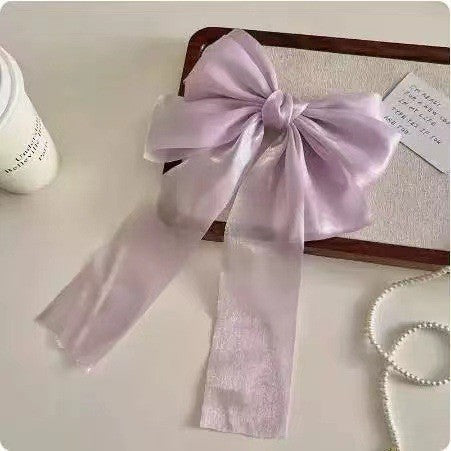 Female Sweet Desire Mesh Bow Hair Clip