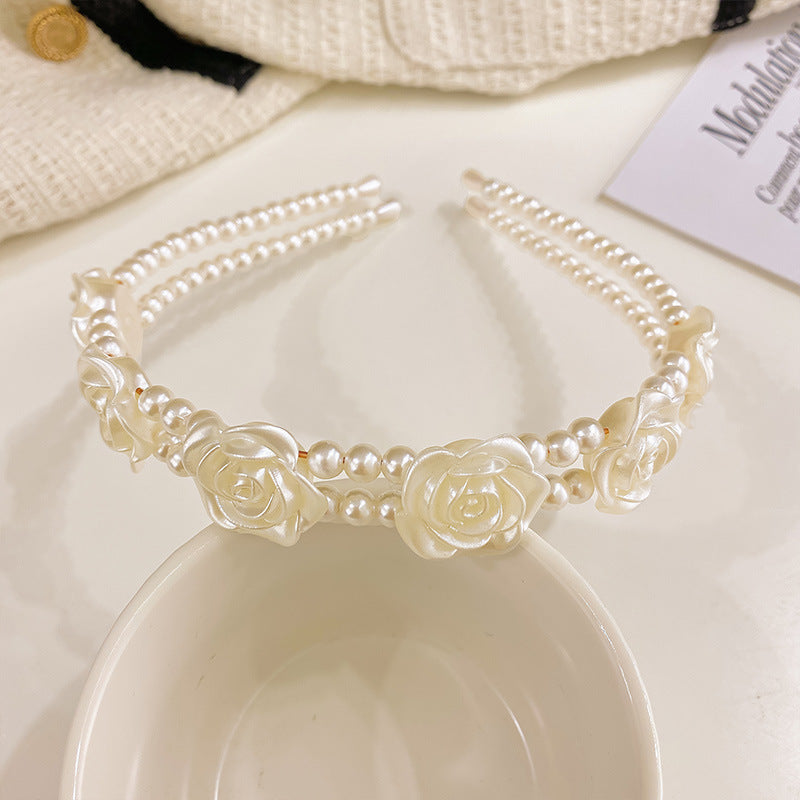 Summer Camellia Barrettes Flower Back Head Head Clip