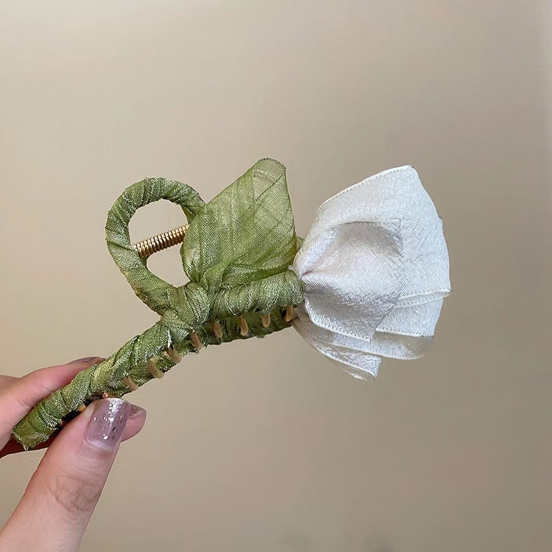 Tulip Flower Hair Clip Korean Style Sweet Back Head