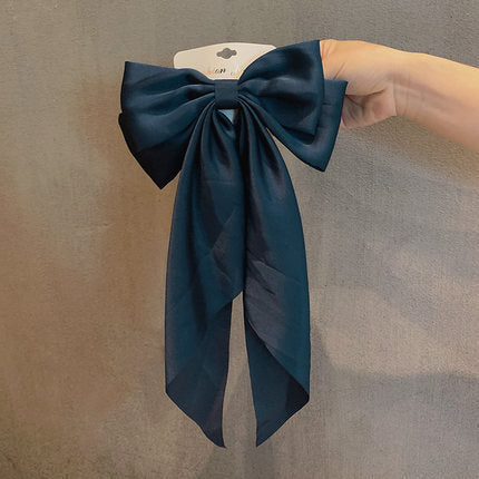 French Chiffon Bow Ribbon Hair Clip