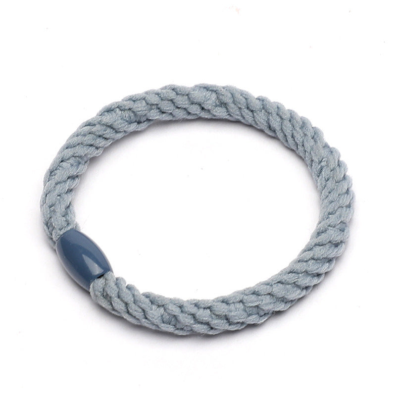Woven High Elastic Women's Color Rubber Hair Ring