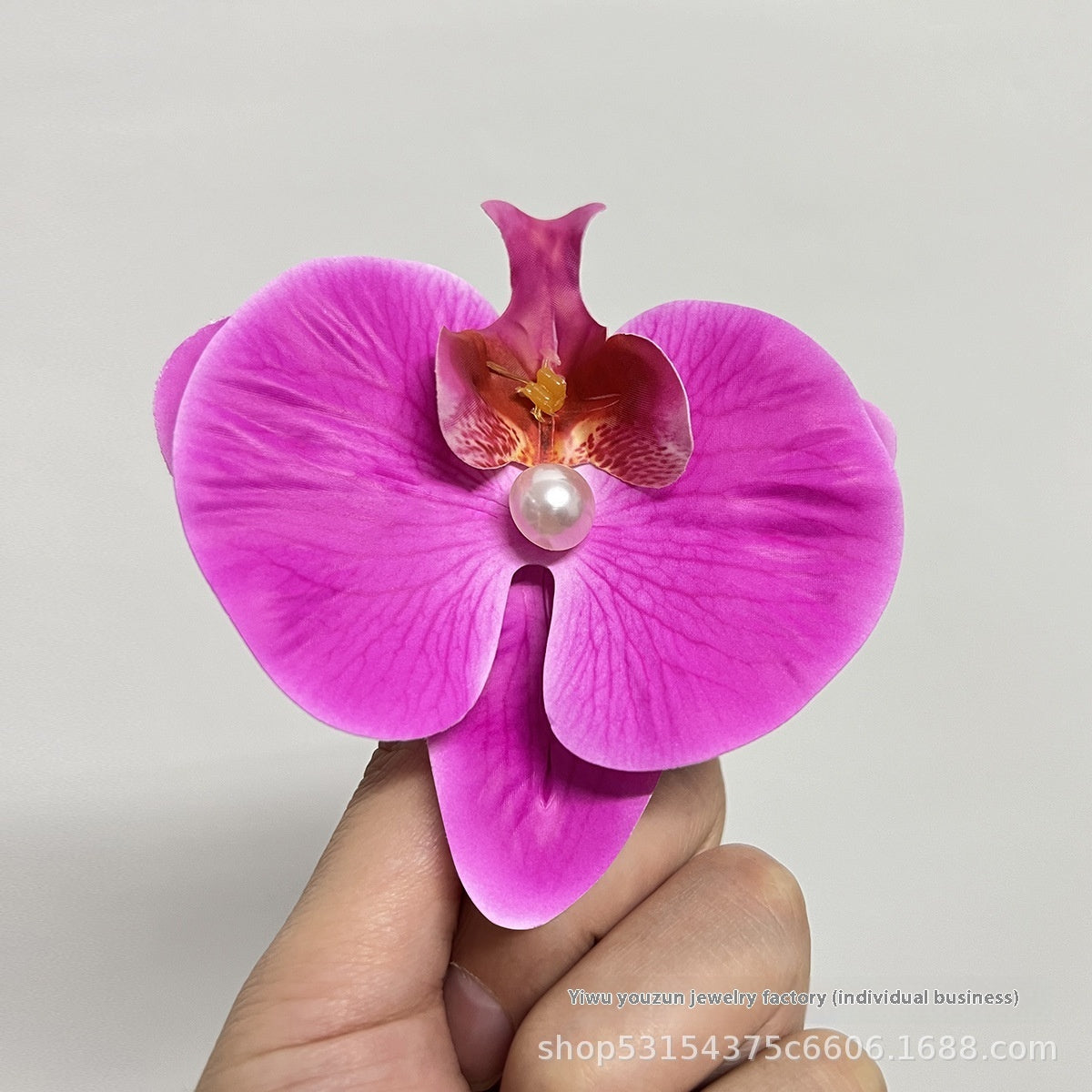 Butterfly Orchid Cropped Hair Clip