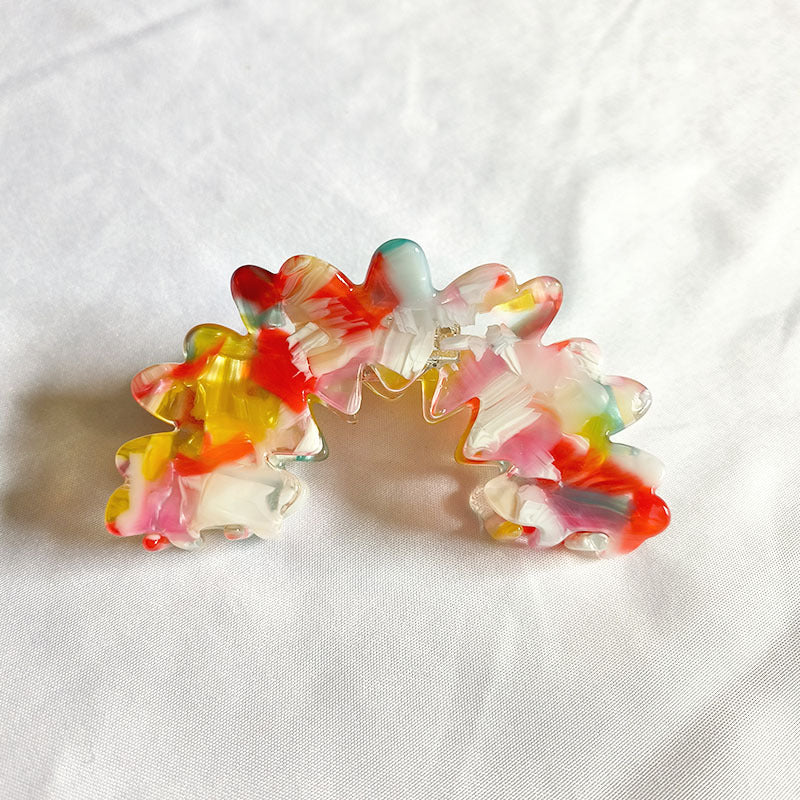 French High-grade Wave Clouds Grip Barrettes