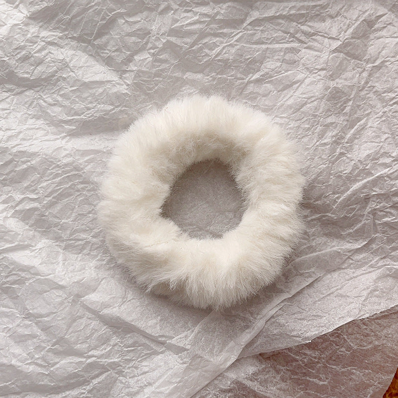 Cute Plush Intestine Hair Ring  Scrunchies  Girls' Hair Accessories