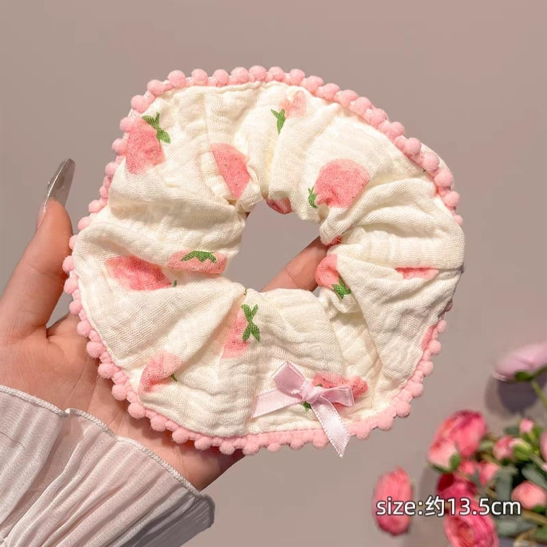 Summer Super Fairy Sweet Lace Large Intestine Hair Ring