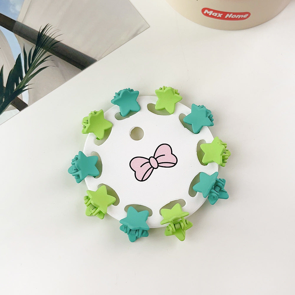 New Children's Barrettes 10 PCs Colorful Cartoon Baby Small Jaw Clip Bangs Broken Hair Princess Hairstyle Mini Hairpin