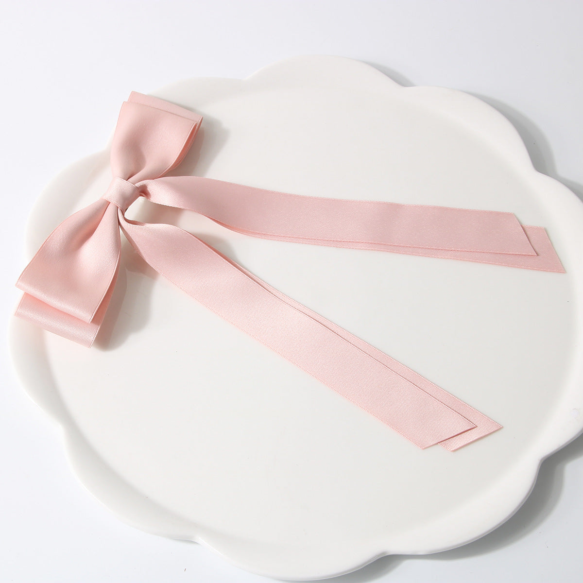 Bow Spring Clip Hairpin Sweet Double Large Ribbon Hairpin Long Ribbon Hair Accessories