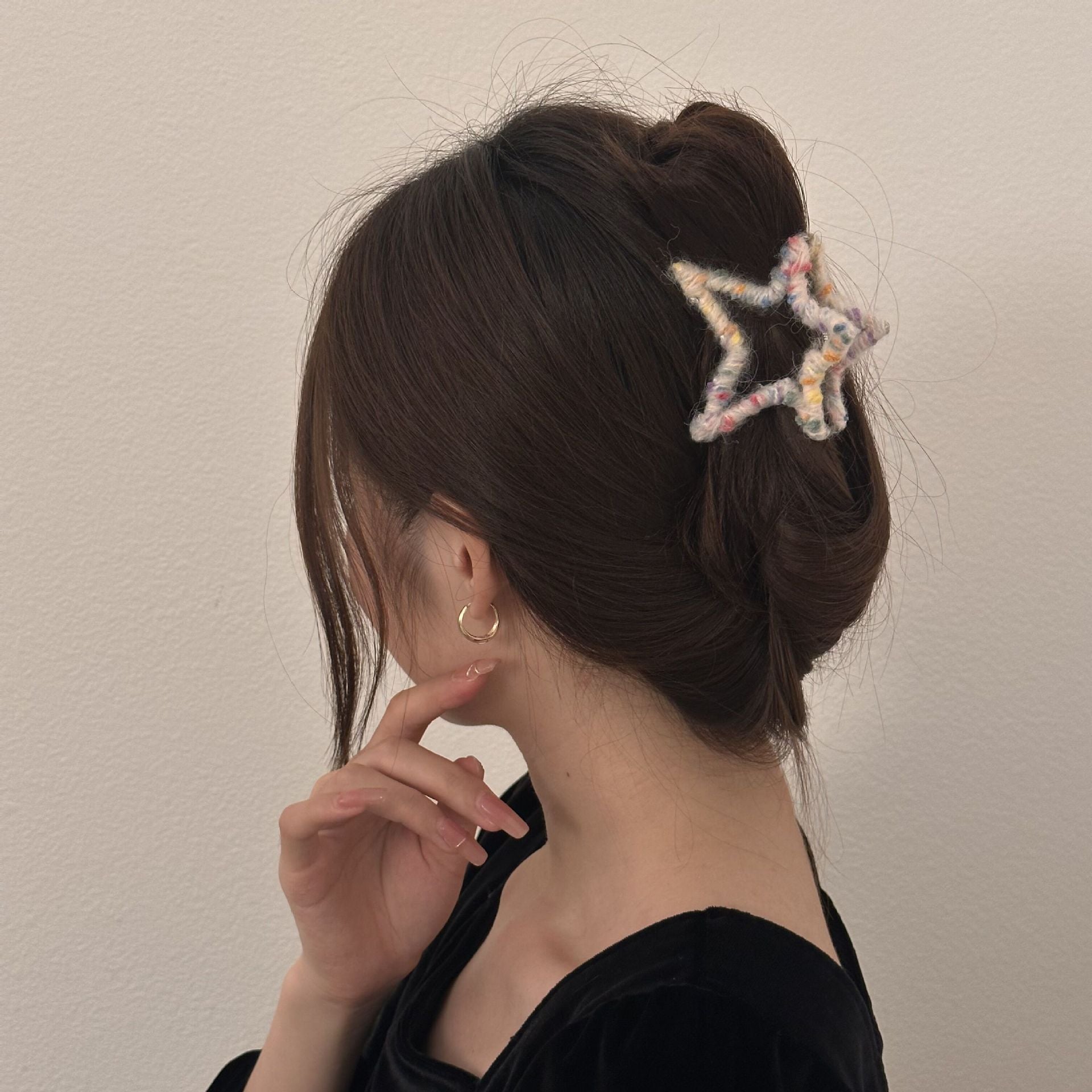 Best Five-pointed Star Grip Back Head Barrettes Ladies