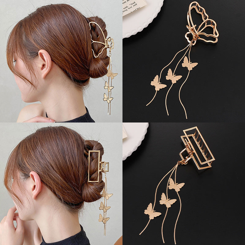 Shark Clip Hair Headdress At The Back Of The Hair Clip