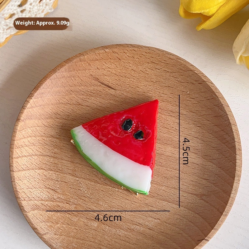 Simulation Cartoon Fruit Barrettes