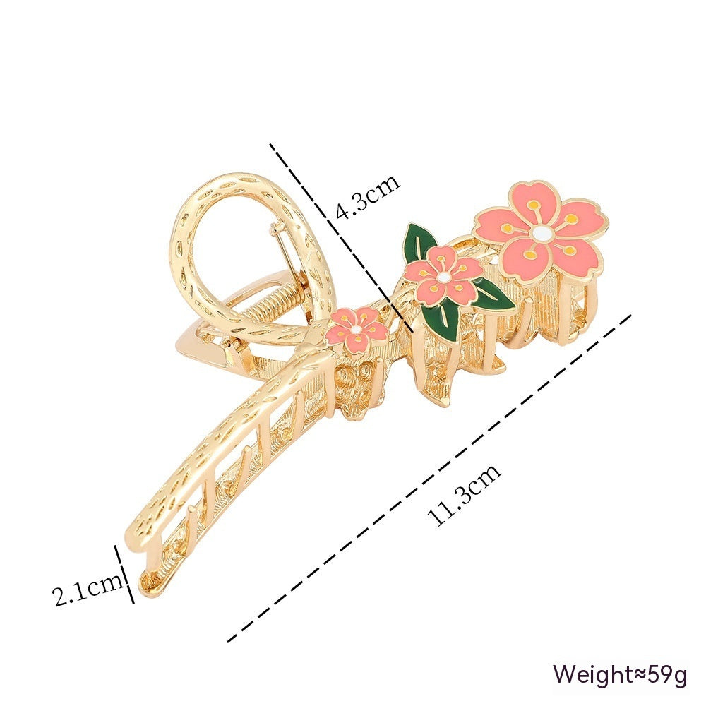 Elegant Graceful Barrettes Lily Flower Hair Claw