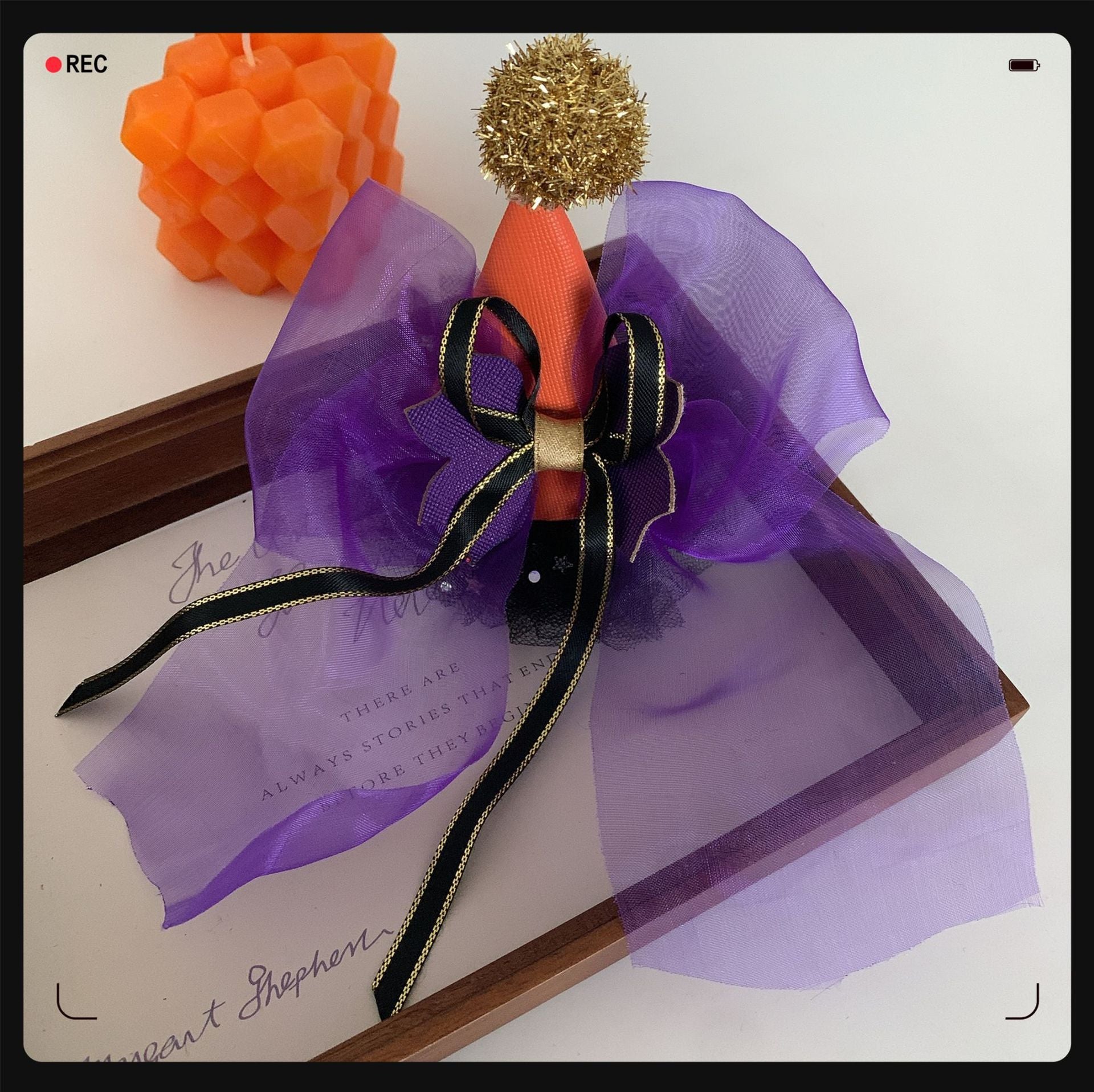 Children's Pumpkin Skull Barrettes Halloween Bat Barrettes