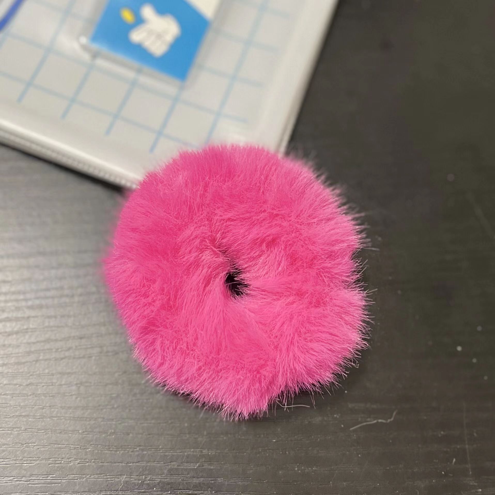 Plush Hair Ring Large Intestine Ring Candy Color Hair Rope
