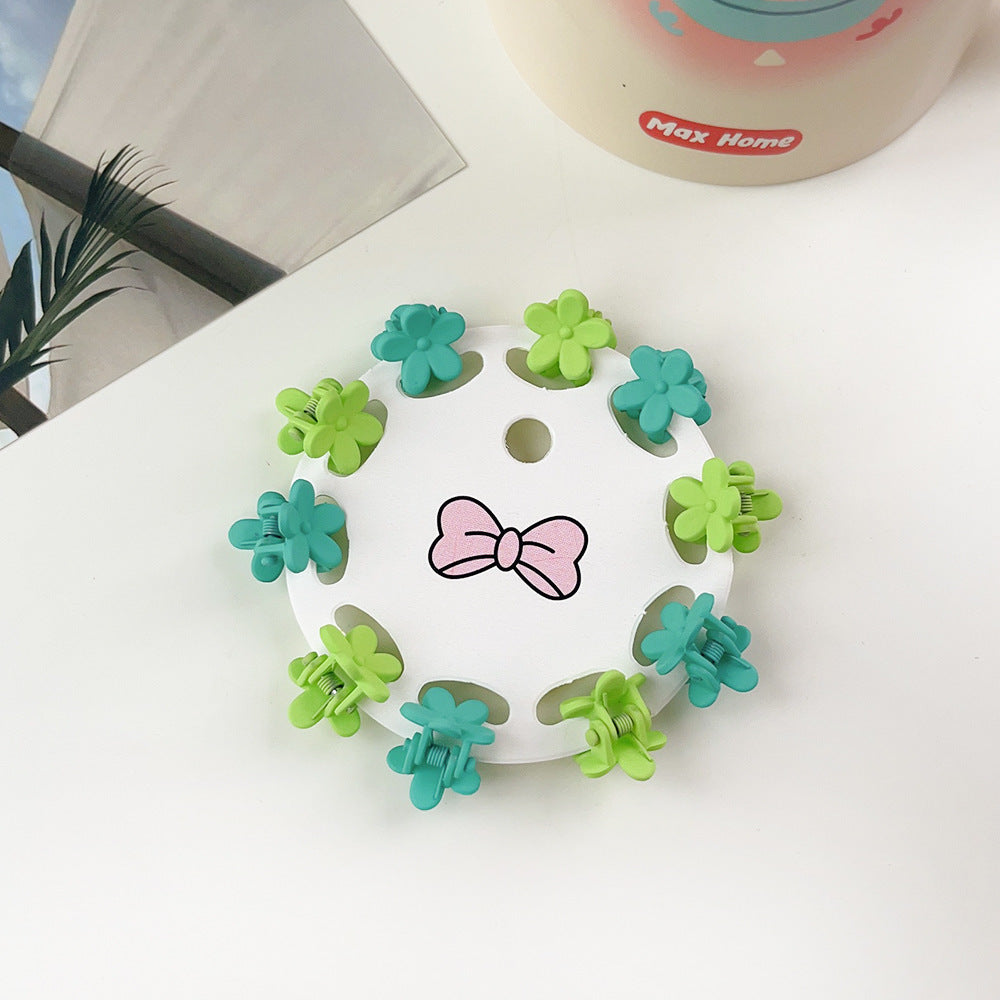 New Children's Barrettes 10 PCs Colorful Cartoon Baby Small Jaw Clip Bangs Broken Hair Princess Hairstyle Mini Hairpin