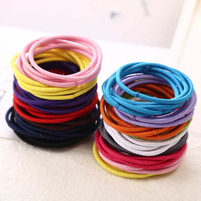 Fine Leather Band Hair Ring Jewelry