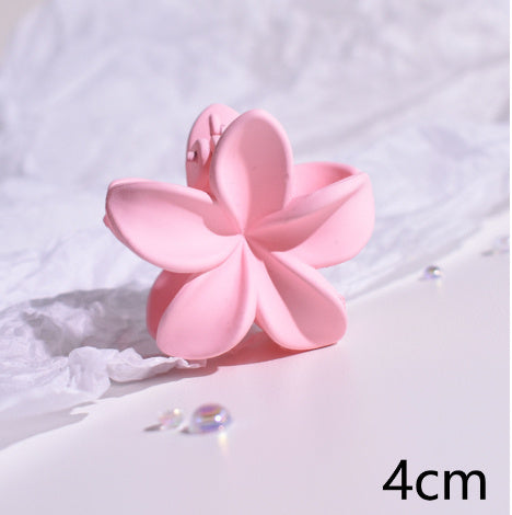 Candy Color Feather Red Solid Color Plastic Flowers Barrettes