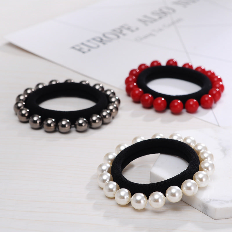 Handmade Pearl Headband Full Ring Hair Ring