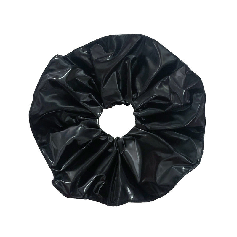 Women's Fashionable All-match Leather Pleated Large Intestine Hair Ring