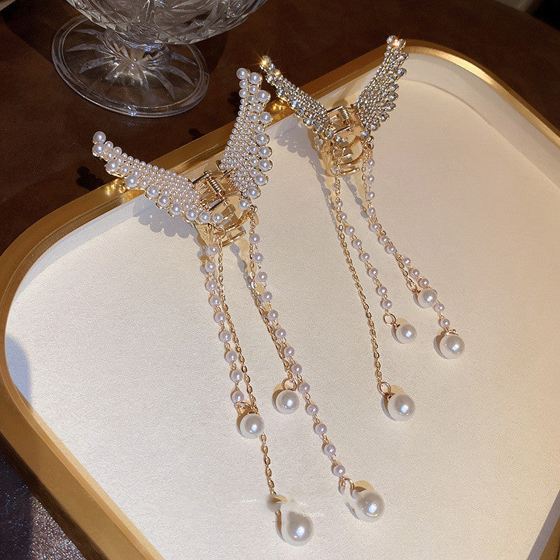 Best Sensual Chain Fringed Shark Clip Fashionable Temperament Hair Accessories