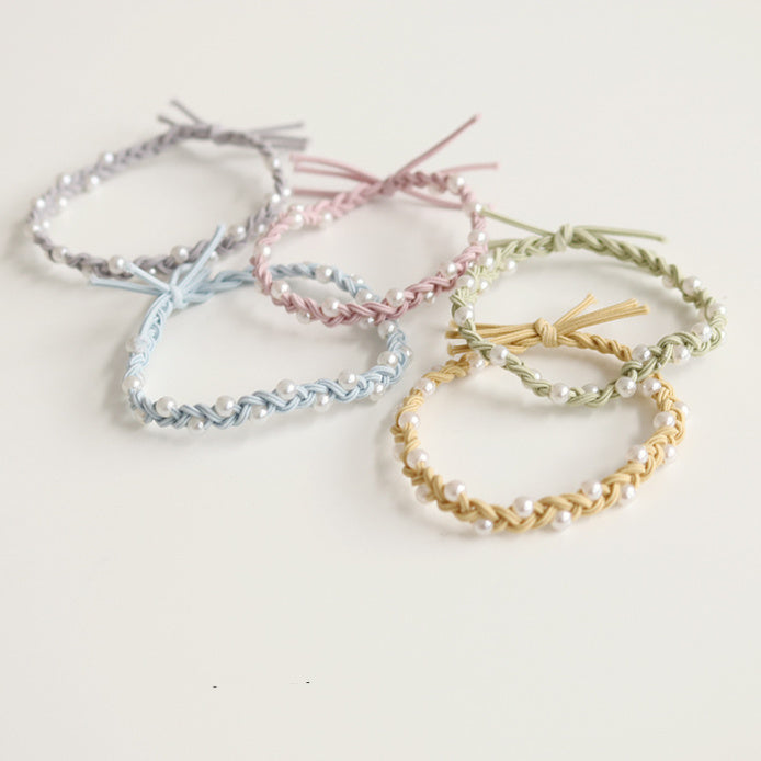 Hair Ring Handmade Pearl Bowknot Headband