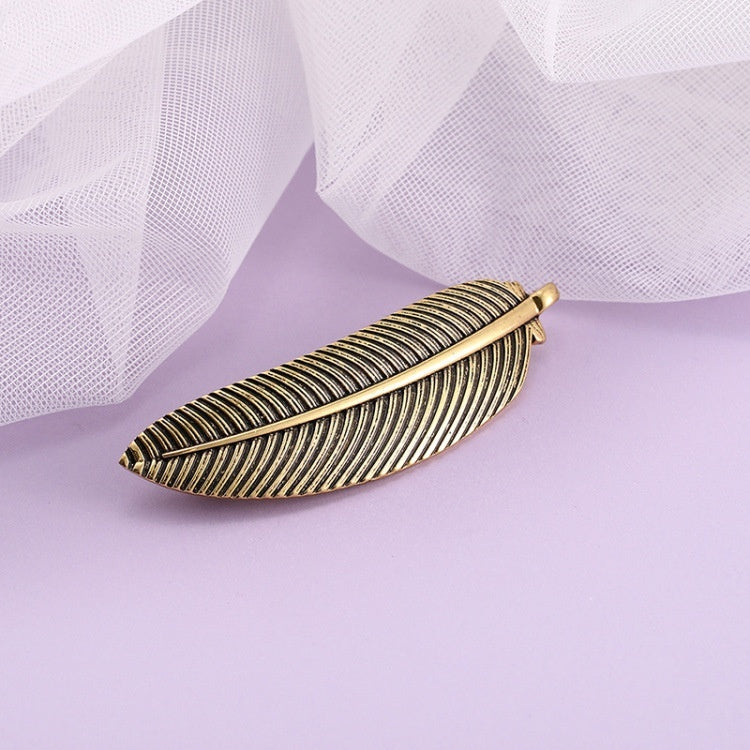 Leaves Elegant French Side Barrettes