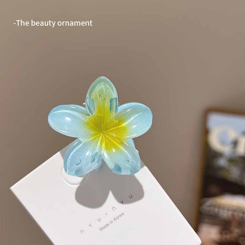 4cm Sweet Girl Plumeria Rubra Barrettes Female