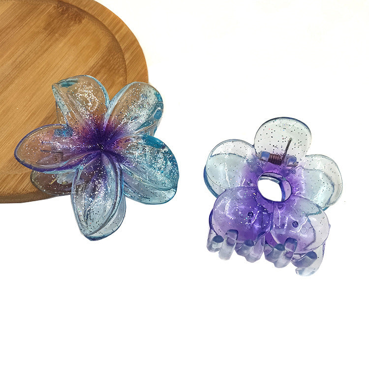 Bauhinia Egg Flower Barrettes Back Head Updo