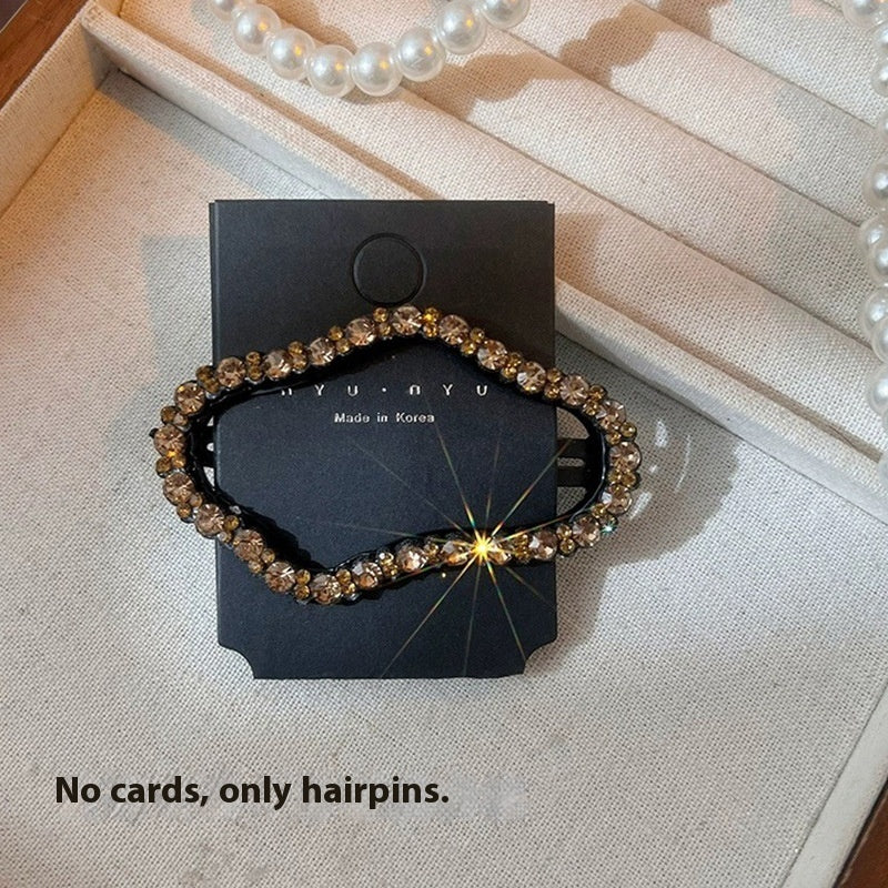 Cloud Clip Cropped Hair BB Clip High-end Rhinestone-encrusted