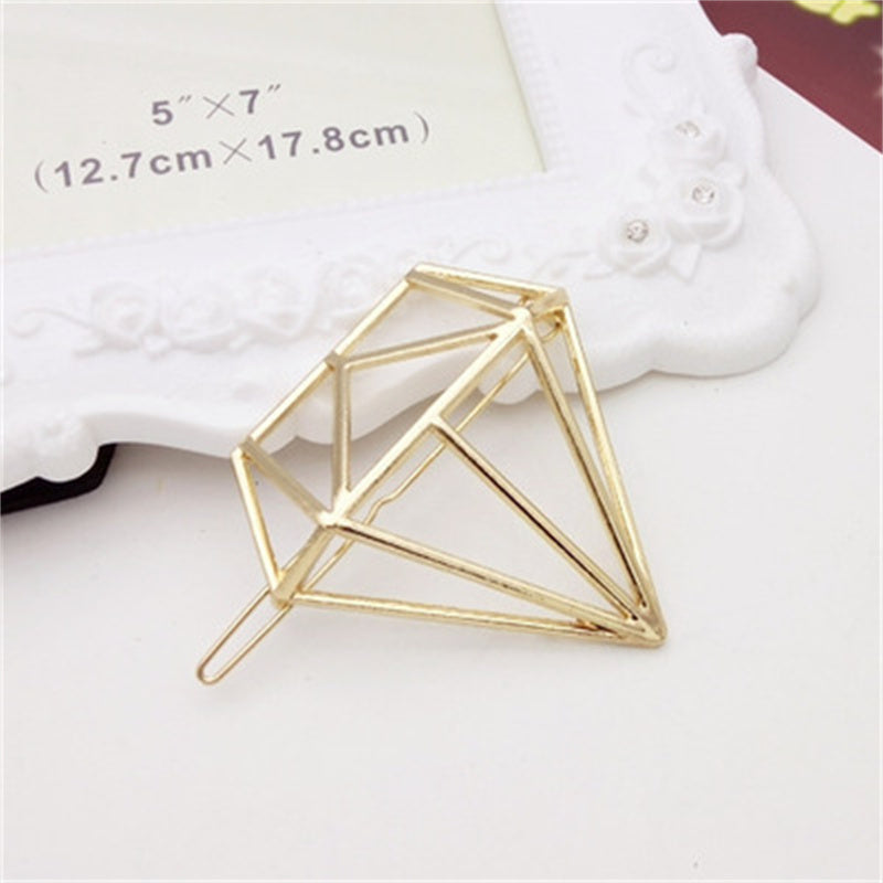 Best Women's Temperament Fashion Geometric Alloy Hair Clip