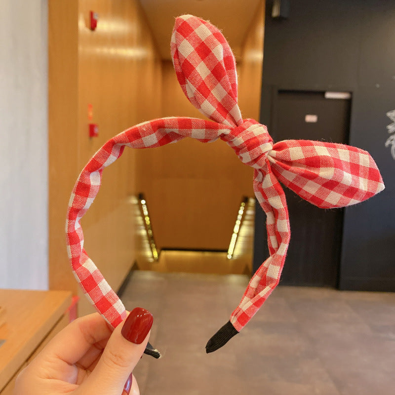 Net Red Children's Bow Hair Band Female Summer Headband Cute Baby Cloth Hairpin