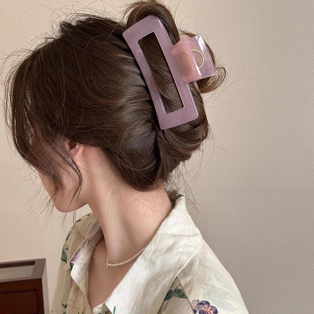 New Large Geometric Shark Clip Barrettes