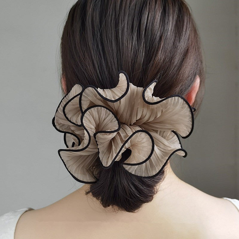 Elegant Headband Female Bun Pleated Large Intestine Hair Ring