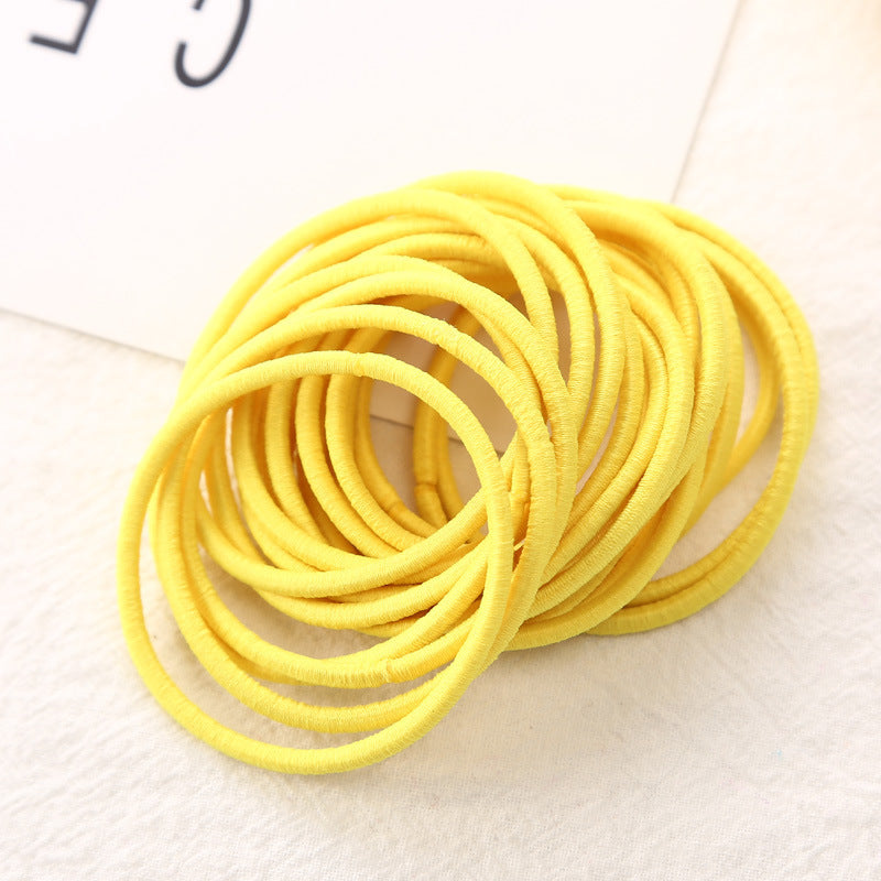 Fine Leather Band Hair Ring Jewelry